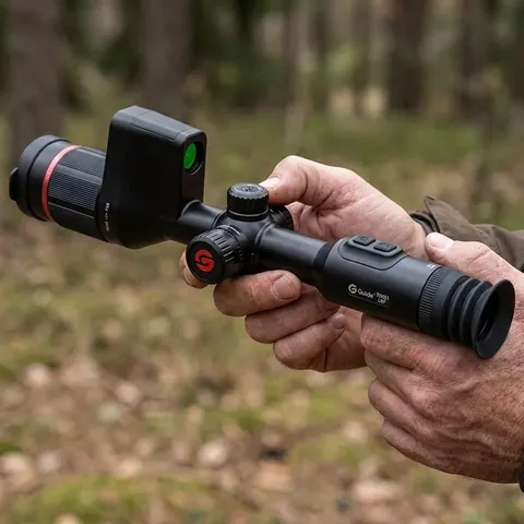 Тепловізійний приціл з далекоміром GUIDE TU651 Gen2 LRF 2.4-18.9x50 640x480@12μm — фото 3