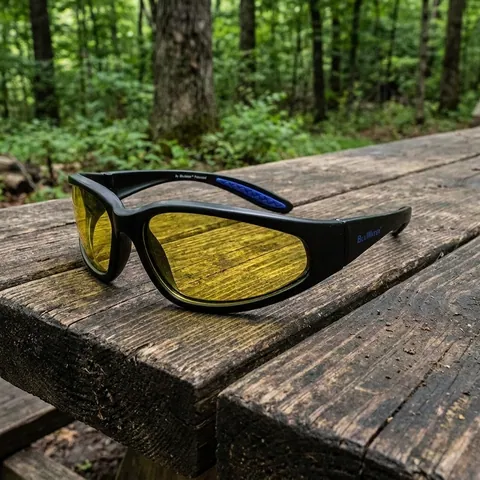 Окуляри поляризаційні BluWater Samson-2 Polarized (yellow) жовті, Чорний