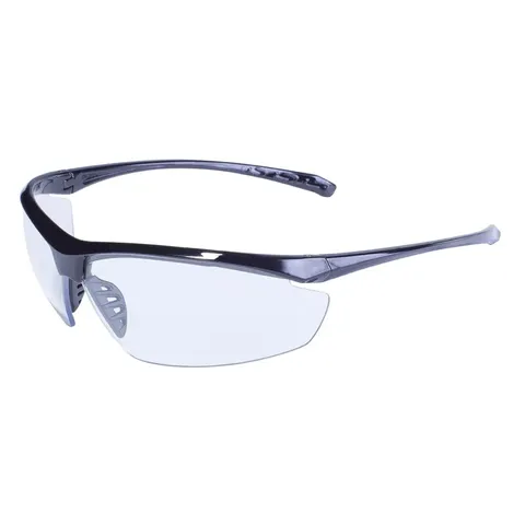 Окуляри захисні Global Vision Lieutenant (clear) прозорі, Чорний — фото 2