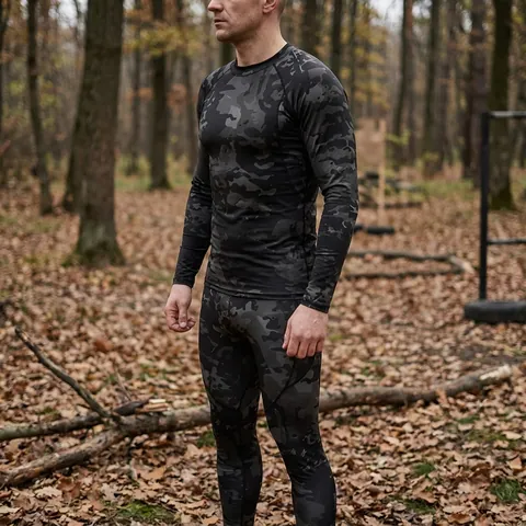 Термобілизна чорний мультикам ESDY Tactical Thermal