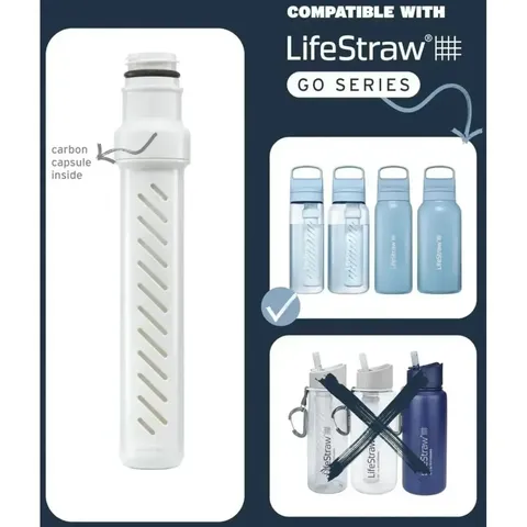 Змінний фільтр для води LifeStraw Go 2-Stage Replacement Filter — Білий — фото 4