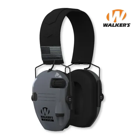 Активні навушники Walker's Razor Slim Patriot Original з патчами (Сірий) — фото 4