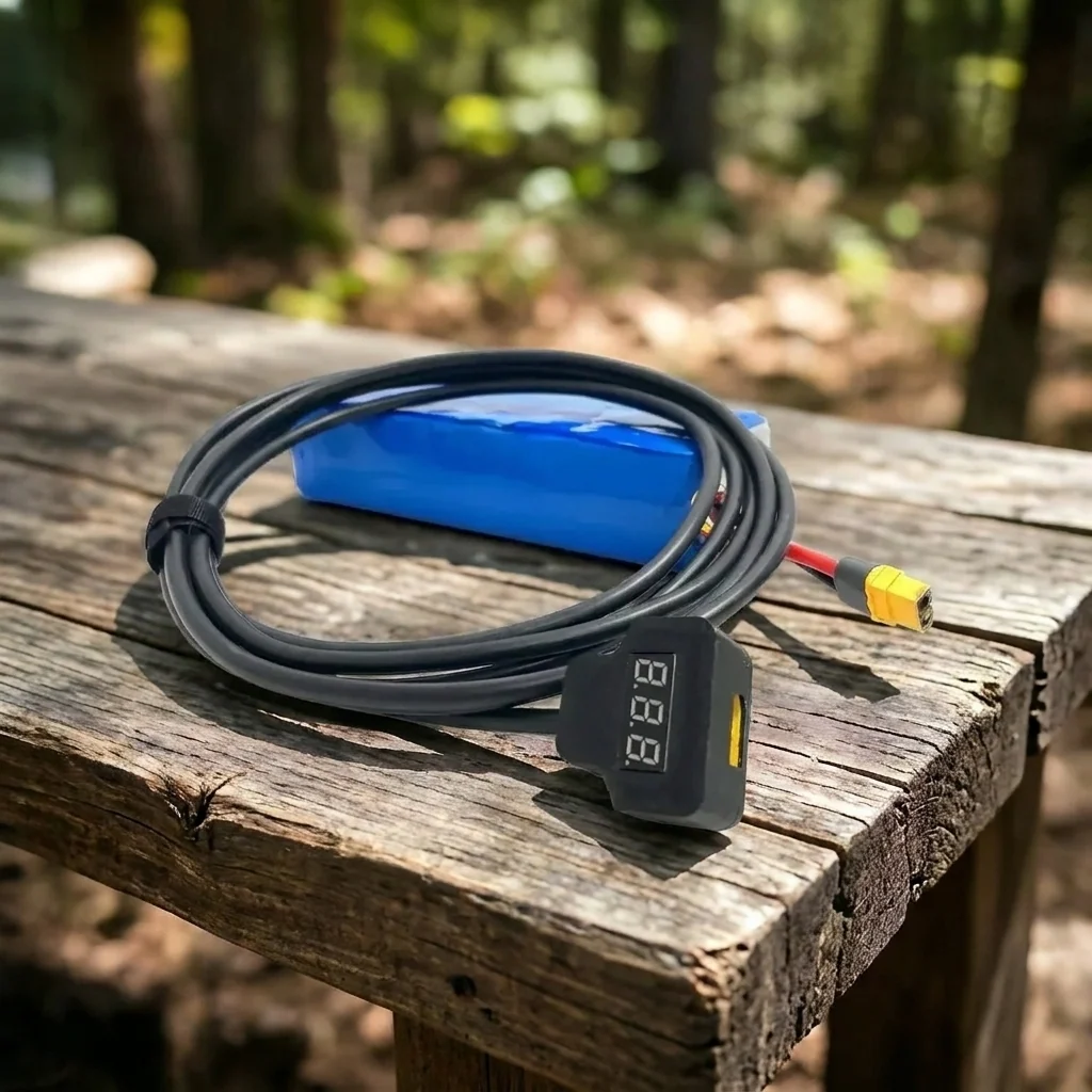 Кабель живлення Starlink Mini від FPV батареї з вбудованим вольтметром 3 м