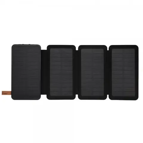 Універсальна мобільна батарея Power Bank Viakihg 10000 mAh Solar (реальна ємність 8000mAh) Чорний — фото 2