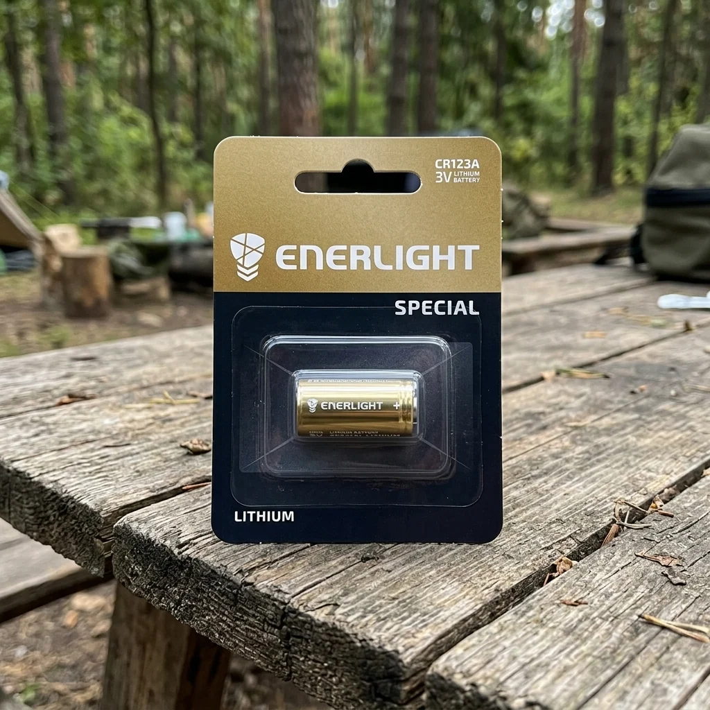 Батарейка літієва ENERLIGHT Lithium ndustrial CR123A, 3V, bli 1