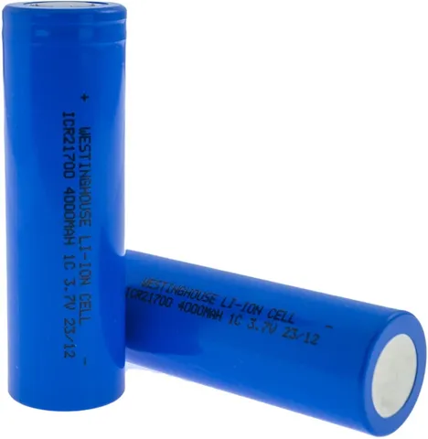 Акумулятори Westinghouse ICR21700 4000 mAh 3.7V Li-ion набір 2 шт у пластиковому боксі 21700 — фото 2