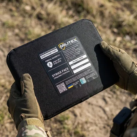 Балістичний захист 2 класу для плитоноски Militex Pro Series (S-M) 25,5*14,3 см камербанд, 1 шт — фото 3