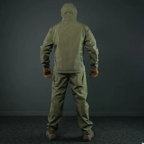 Тактичний демісезонний костюм Softshell Олива — фото 10