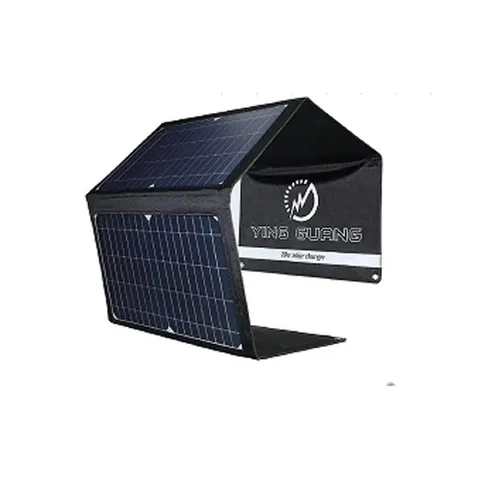 Складаний сонячний зарядний пристрій Solare 28 W USB + Type-C + DC (18V/1.5A) виходи (6358-EU+DC) — фото 2