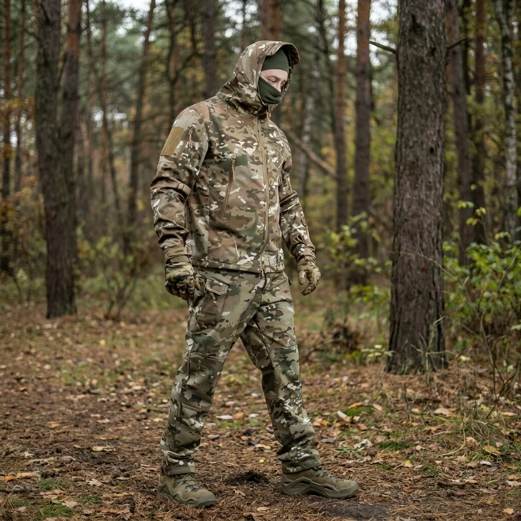 Тактичний демісезонний костюм Softshell