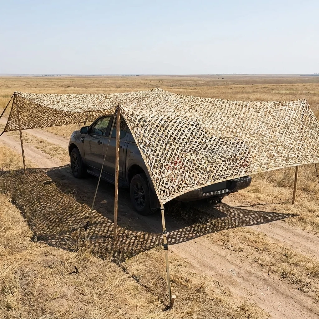 Антидронова маскувальна сітка Militex з основою Альпійська клякса 6х8м (площа 48 кв.м.)