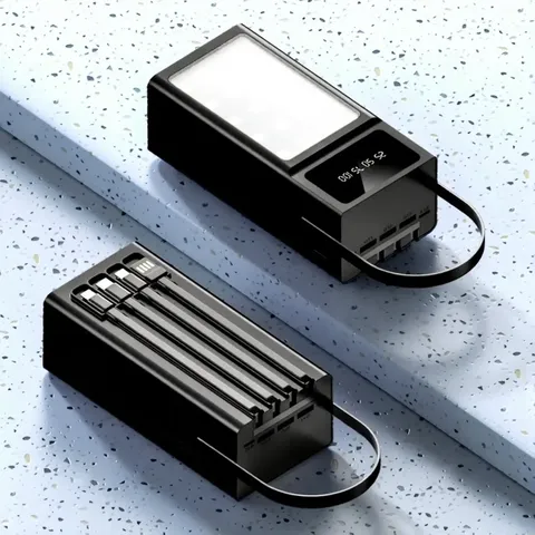 Універсальна мобільна батарея Maxcell PJ0099 120000mAh 2.1A Чорний — фото 6