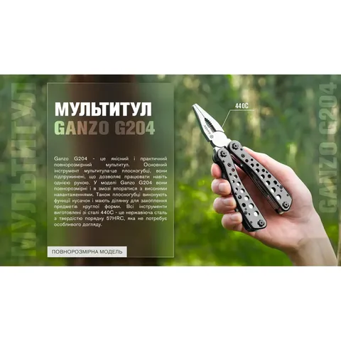 Мультитул Multi Tool Ganzo G204 — фото 17