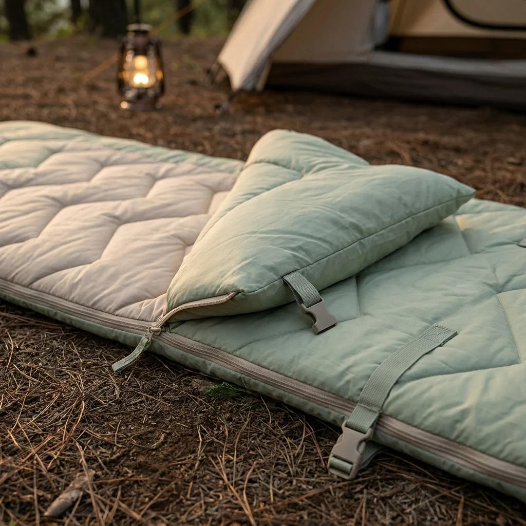 Спальний мішок Naturehike DP200 CNK2300SD012 лівий, світло-зелений