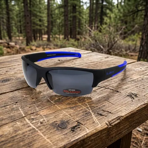 Окуляри поляризаційні BluWater Daytona-2 Polarized (gray), сірі гідрофобні лінзи (Repelon™), Синій