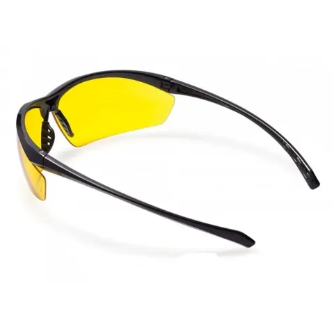 Окуляри захисні Global Vision Lieutenant (yellow) жовті, Чорний — фото 4