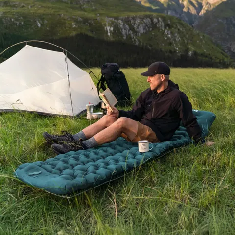 Матрац подвійний Naturehike CNK2550WS019, 65 мм, із вбудованою помпою, зелений — фото 4
