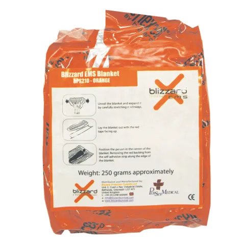 Термоковдра Blizzard EMS Trauma Blanket - Помаранчева - Vacuum Packed — фото 2