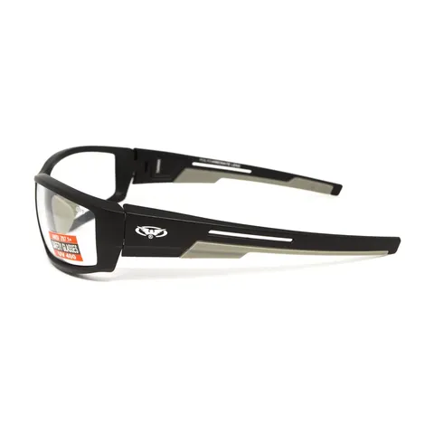 Окуляри захисні Global Vision Sly (clear), прозорі, Чорний — фото 4
