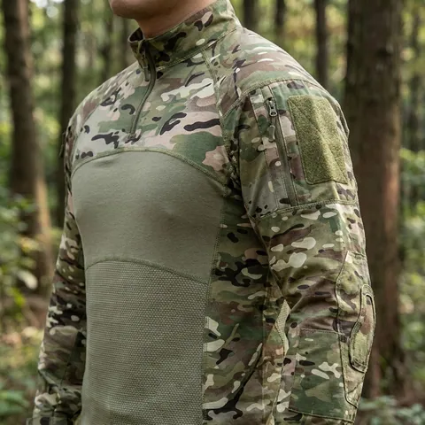 Тактична бойова сорочка UBACS Tactical Series Long Sleeve з посиленими рукавами та велкро-панелями — фото 3