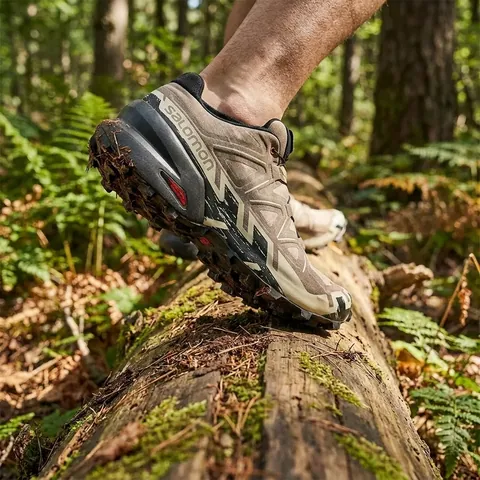 Чоловічі кросівки Salomon SPEEDCROSS 6 Natural/Black/Almond Milk (трейлові, літні) — фото 3