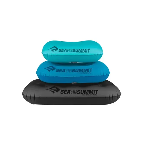 Синя надувна подушка Aeros Ultralight Pillow 12х36х26см — фото 8