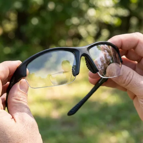 Окуляри біфокальні фотохромні (захисні) Global Vision Hercules-7 Bifocal (+2.5) photochromic (clear), фотохромні прозорі, Чорний — фото 3