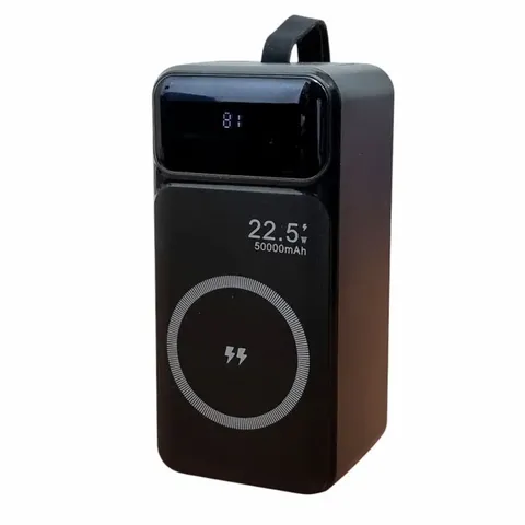 Power Bank PYT-50 Wireless Charger 50000mAh (QC+PD) 22.5W- чорний — фото 2