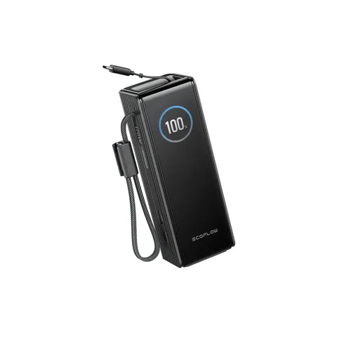 Павербанк EcoFlow RAPID Power Bank з кабелями 25000mAh чорний — фото 4