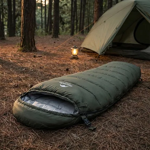 Спальник з капюшоном Naturehike U350 NH20MSD07, (1°C), лівий, зелений