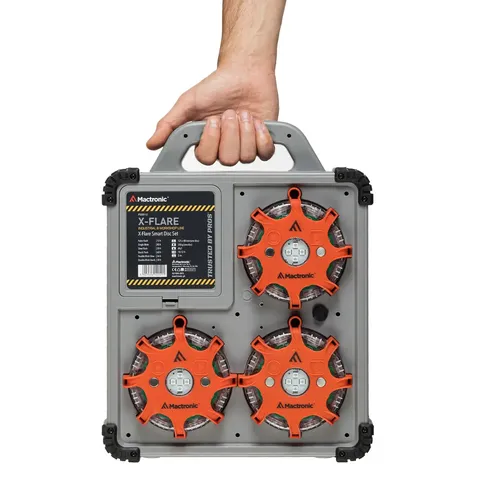 Комплект ліхтарів професійних Mactronic X-Flare (30 Lm) Red/Blue/Amber Recharg 12/220V (PSD0112) — фото 11