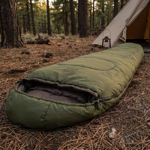 Спальний мішок Grand Canyon Fairbanks 205 -4°C Capulet Olive Left (340021)