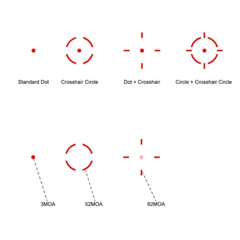 Приціл коліматорний Vector Optics Frenzy Plus 1x31x26 Multi-Reticle — фото 10