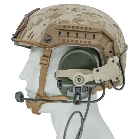 Кріплення для навушників MSA SORDIN на рейки ARC - NeckFlip HELMET RAIL MOUNT KIT (TAN) — фото 8