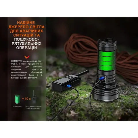 Ліхтар ручний Fenix LR40R V2.0 — фото 17
