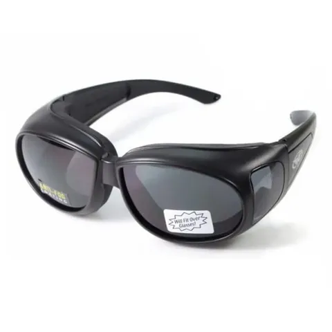 Окуляри захисні з ущільнювачем Global Vision Outfitter (gray) Anti-Fog, чорні, Чорний — фото 7