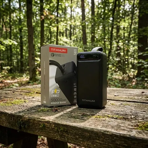 Повербанк 50000mAh TITANUM 741S 22.5W Black