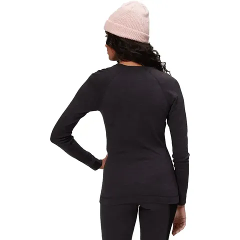 Кофта жіноча Smartwool Merino 250 Baselayer Crew, Чорна — фото 14