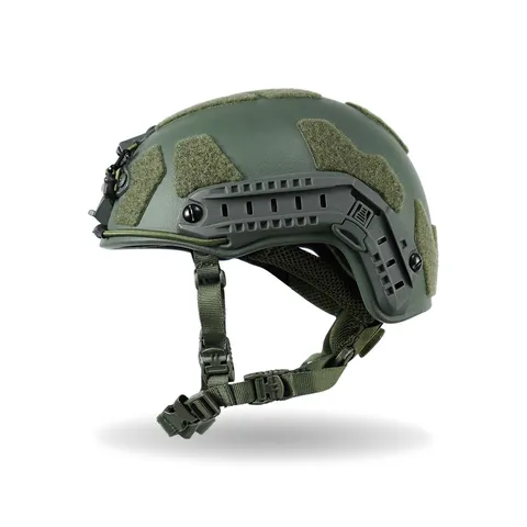 Кевларовий балістичний шолом FAST GEN III Kevlar Olive з кріпленням NVG та рейками — фото 3