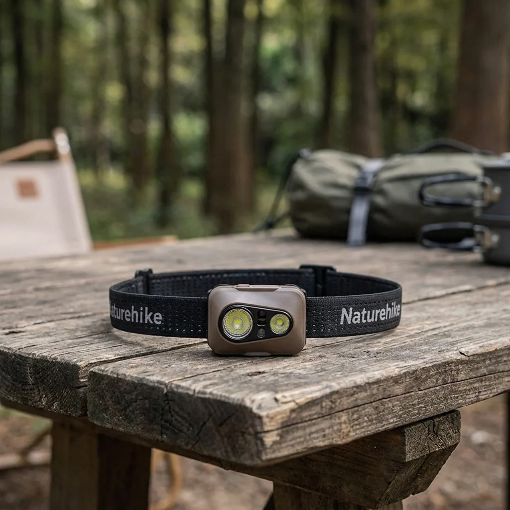 Ліхтар налобний Naturehike CNK2450ZM015, коричневий