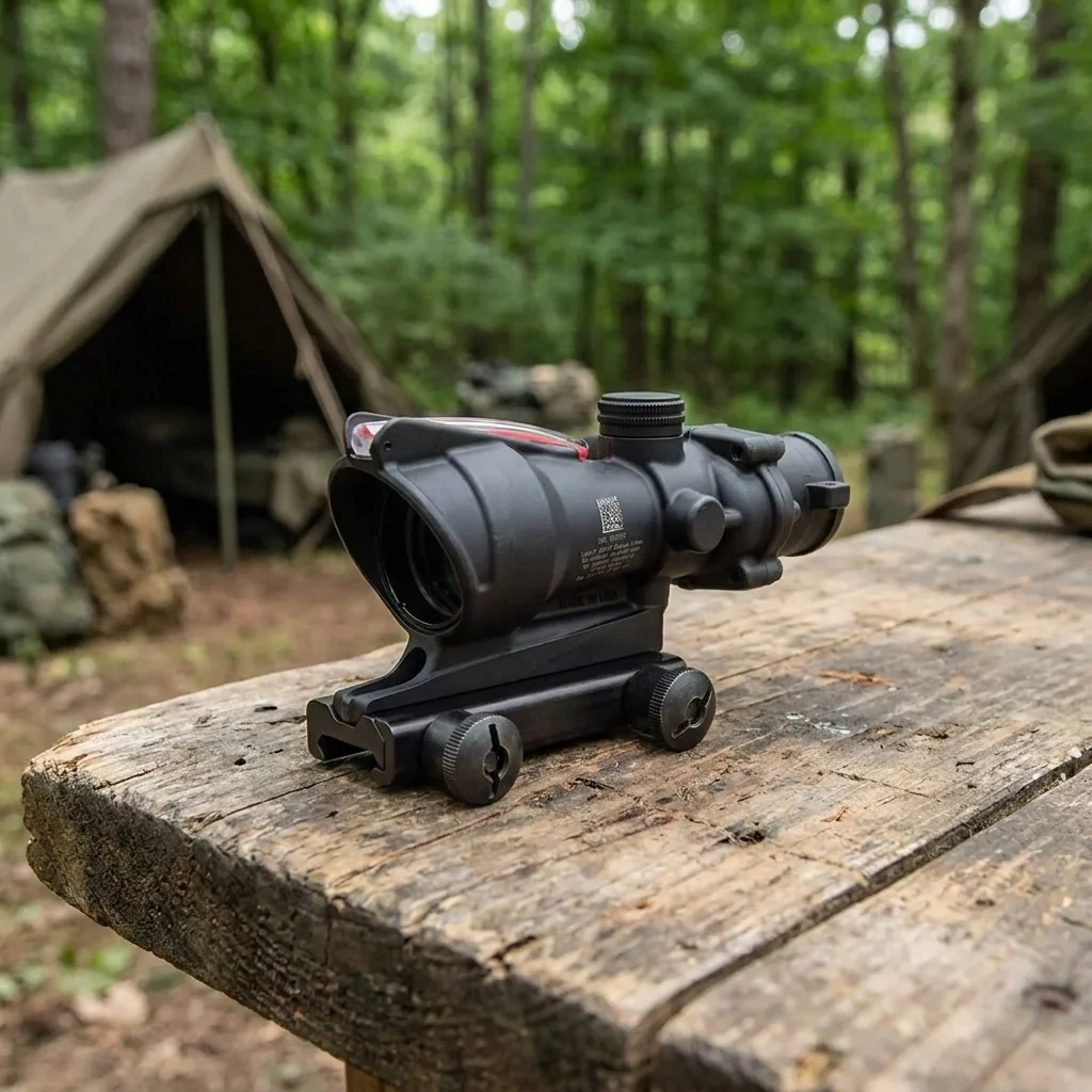 Приціл оптичний Trijicon ACOG 4x32 BAC Dual Illuminated Red Chevron .223/5.56 BDC