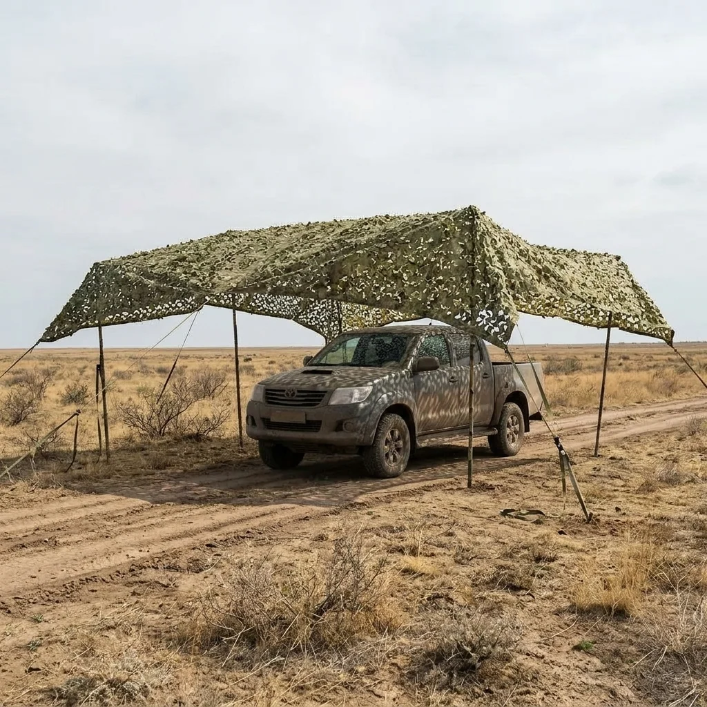Маскувальна сітка Militex для окопів та бліндажів Темний мультикам 6х8м (площа 48 кв.м.)