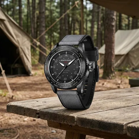 Чоловічий водостійкий тактичний годинник North Edge Mach New