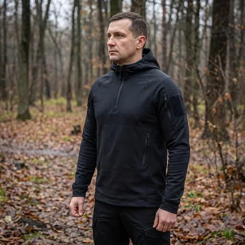 Кофта тактична Helikon-Tex RANGE HOODIE - TopCool, чорний