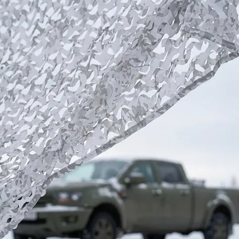Маскувальна сітка Militex для окопів та бліндажів Зимовий мультикам 2х2,5м (площа 5 кв. м.) — фото 3