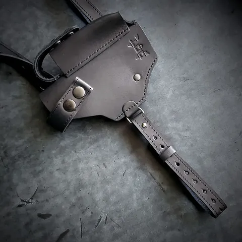 Шкіряна оперативна кобура під HK VP9 | прихованого носіння| чорна — фото 2