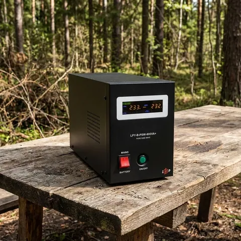 ДБЖ з правильною синусоїдою 12V LPY-B-PSW-800VA+(560Вт) 5A/15A
