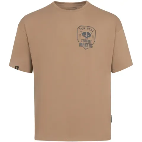Футболка чоловіча Frontier Small logo Beige — фото 2