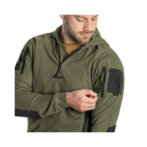 Кофта тактична Helikon-Tex RANGE HOODIE - TopCool, оливковий — фото 8