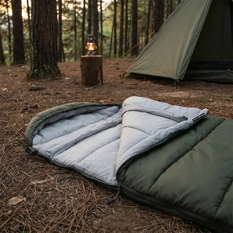 Спальник з капюшоном Naturehike U150 NH20MSD07, (11°C), лівий, зелений